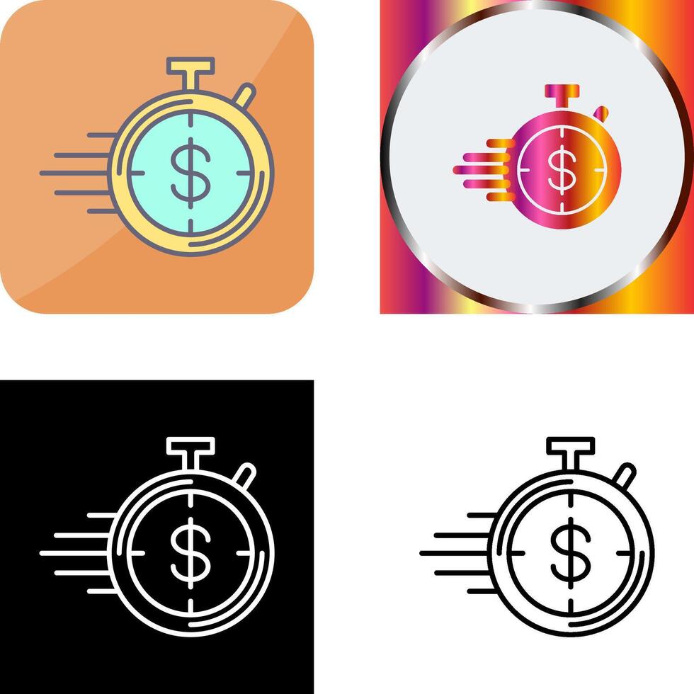 Timer Icon Design vector