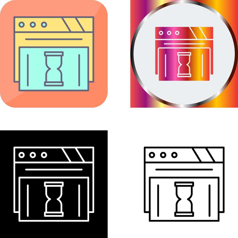 Waiting Icon Design vector