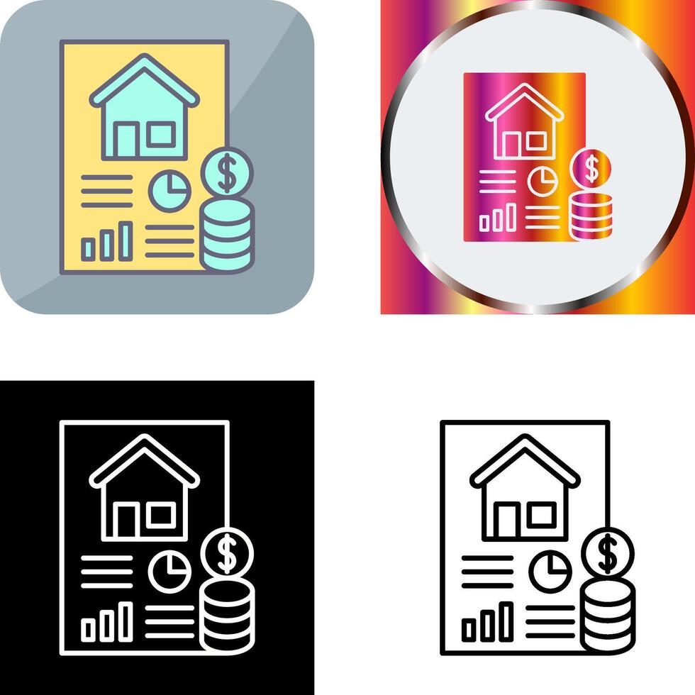 Loan Icon Design vector