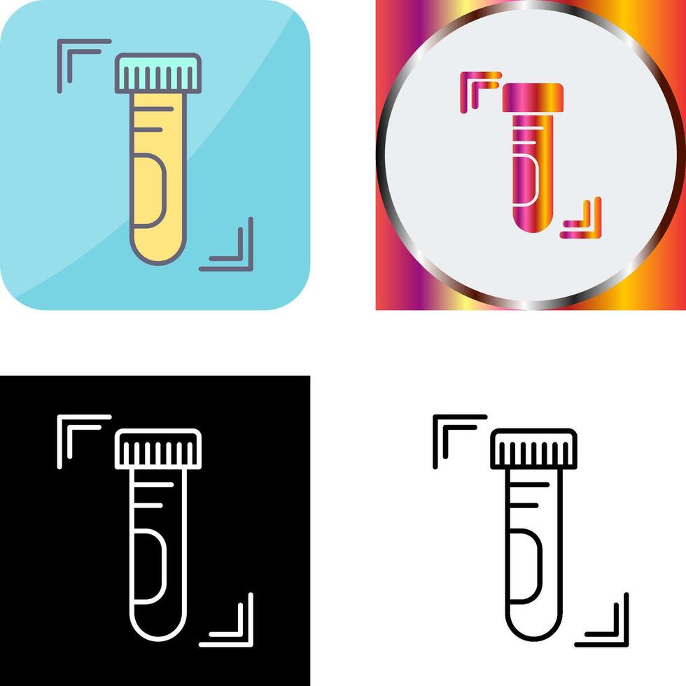 Test Tube Icon Design vector