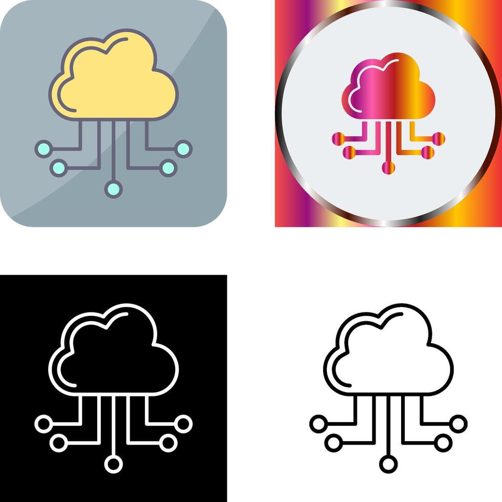 Cloud Computing Icon Design 45393070 Vector Art at Vecteezy