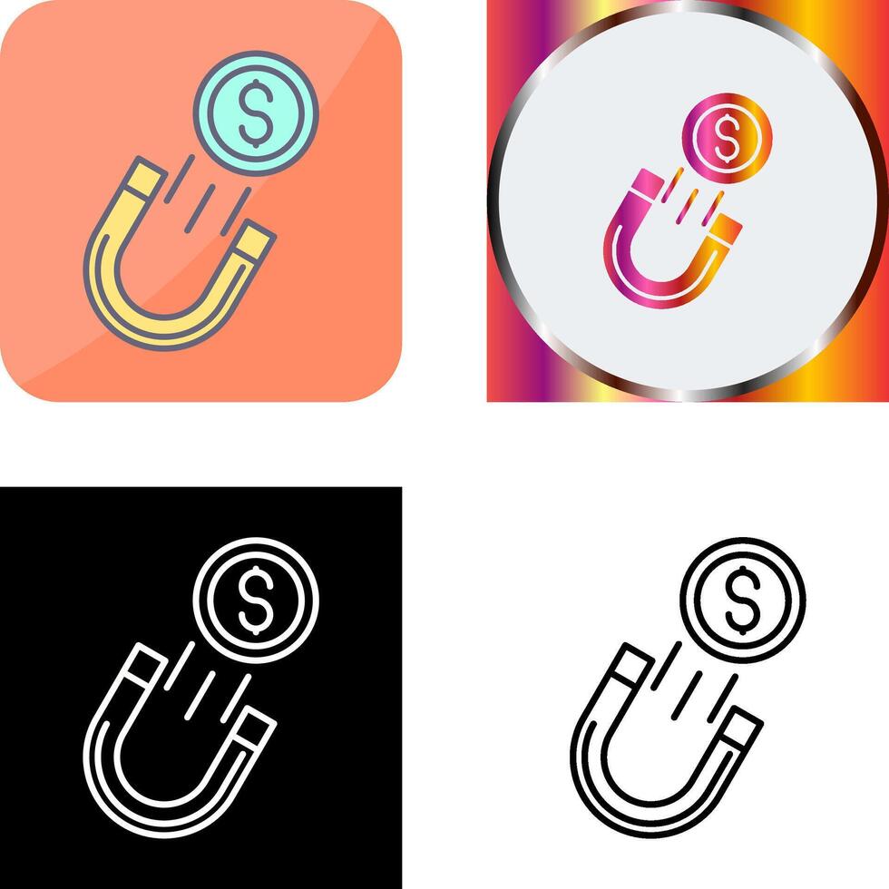 Stealing Money Icon Design vector