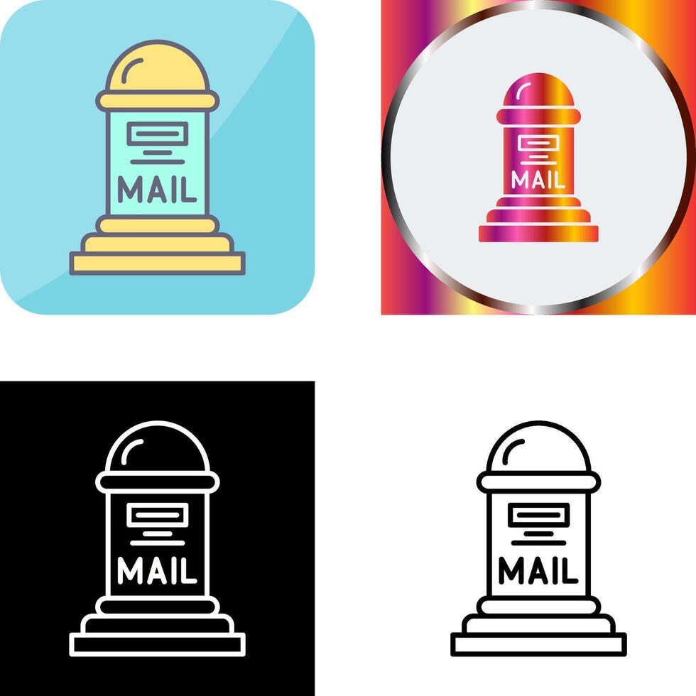 Mail Box Icon Design vector