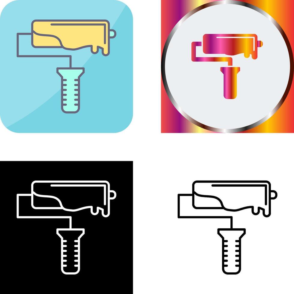 Roller Icon Design vector