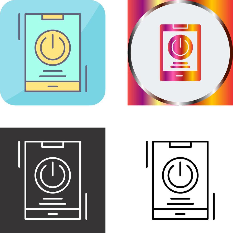 Power Icon Design vector
