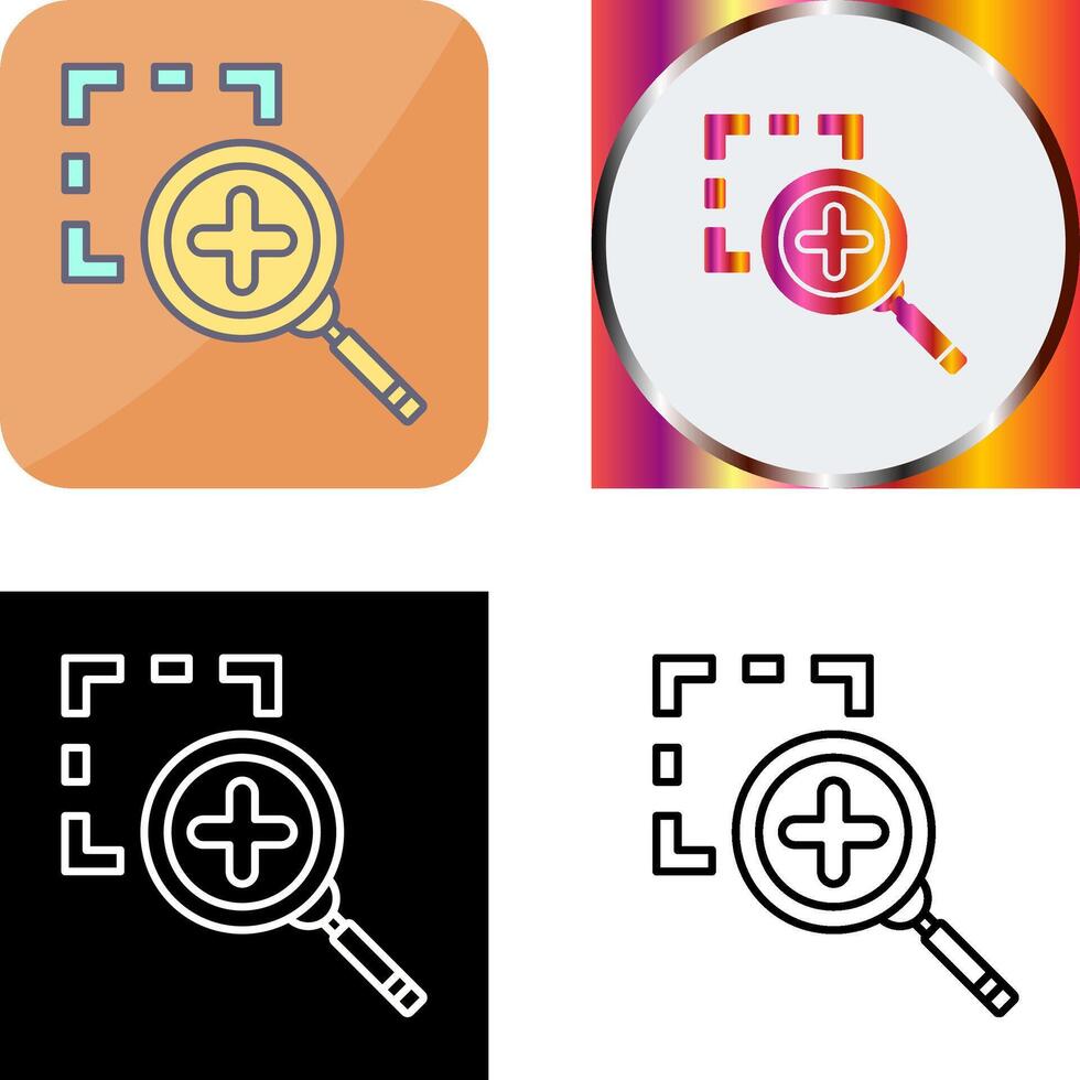 Zoom In Icon Design vector