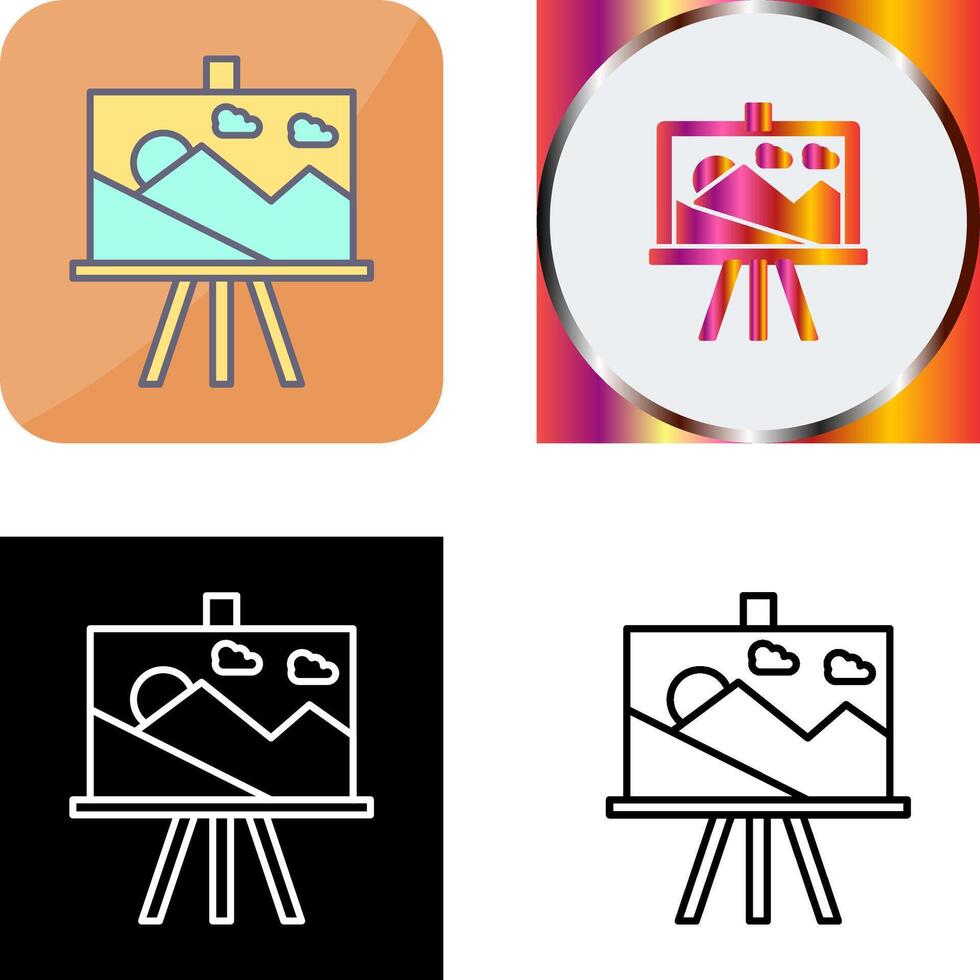 Canvas Icon Design vector