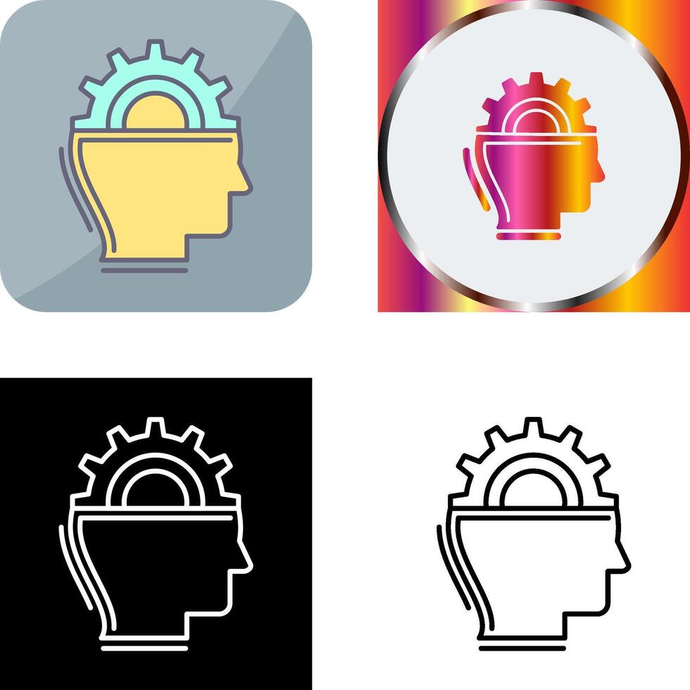 Machine Learning Icon Design vector