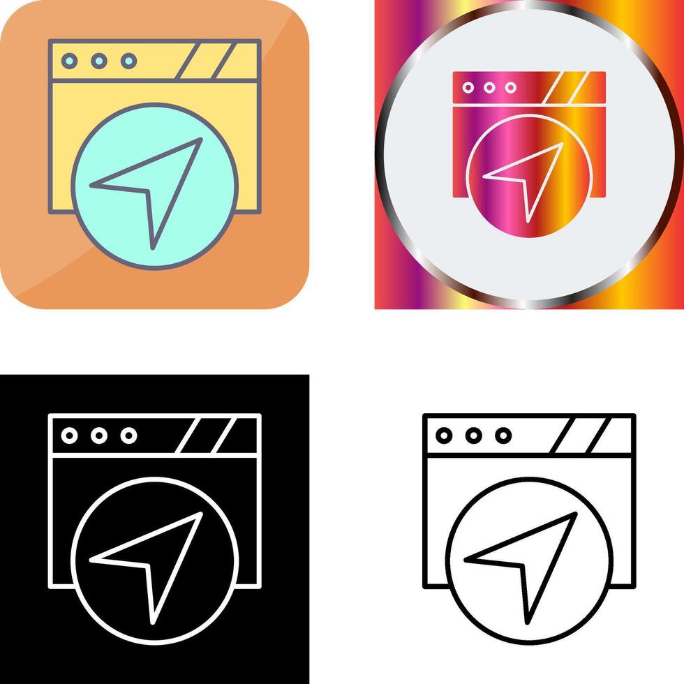Navigation Icon Design vector