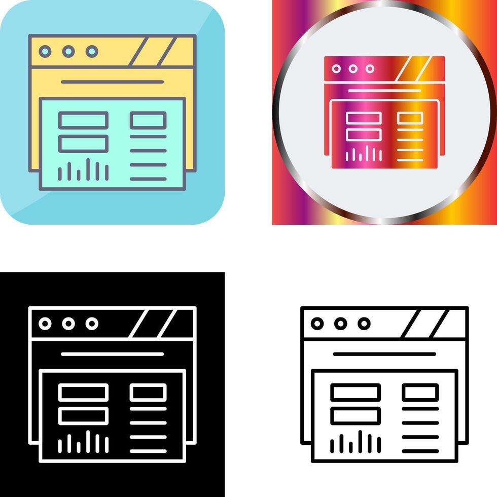 Dashboard Icon Design vector