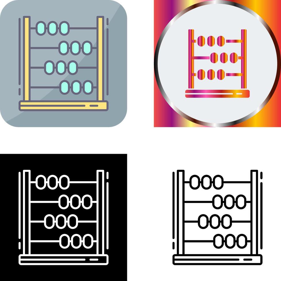 Abacus Icon Design vector