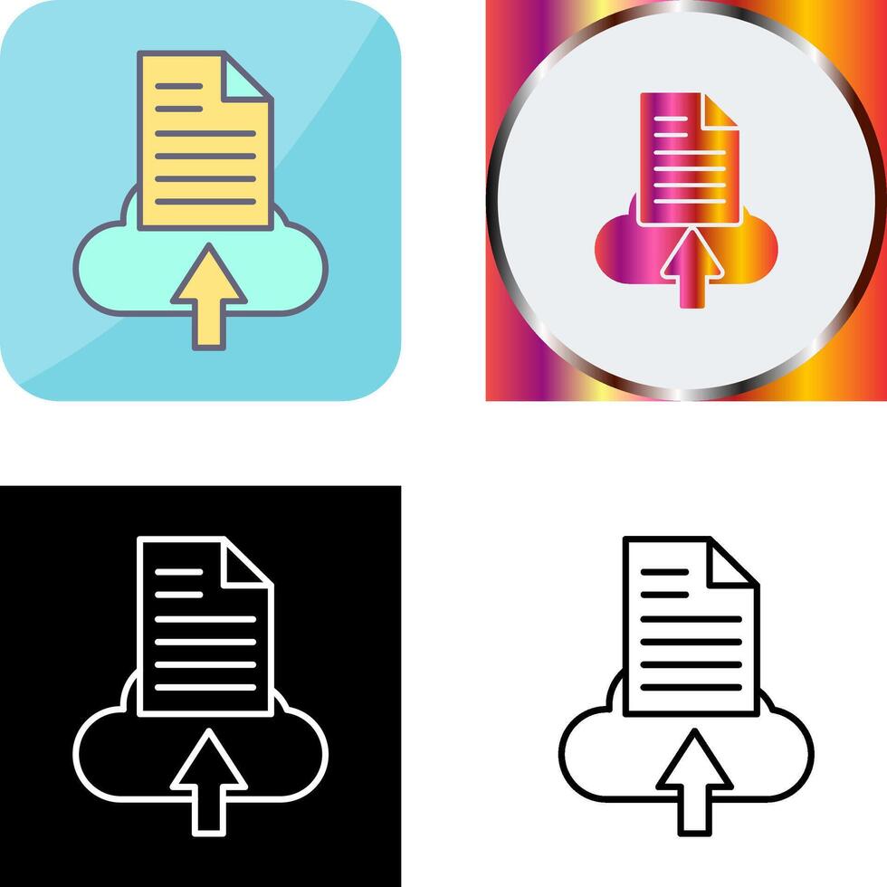 File Upload Icon Design vector