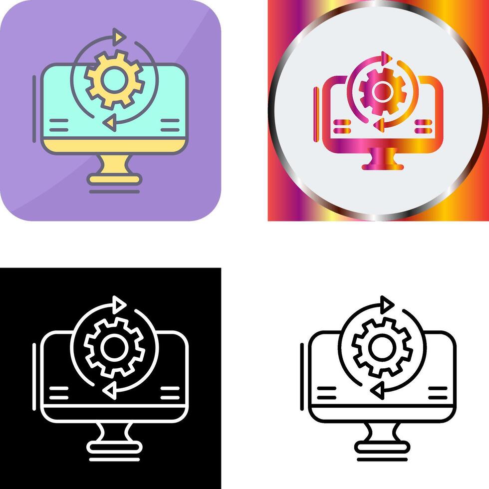 Synchronization Icon Design vector