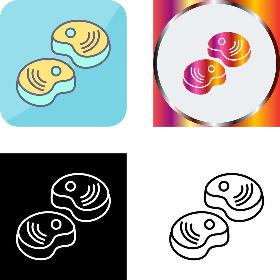Steak Icon Design vector
