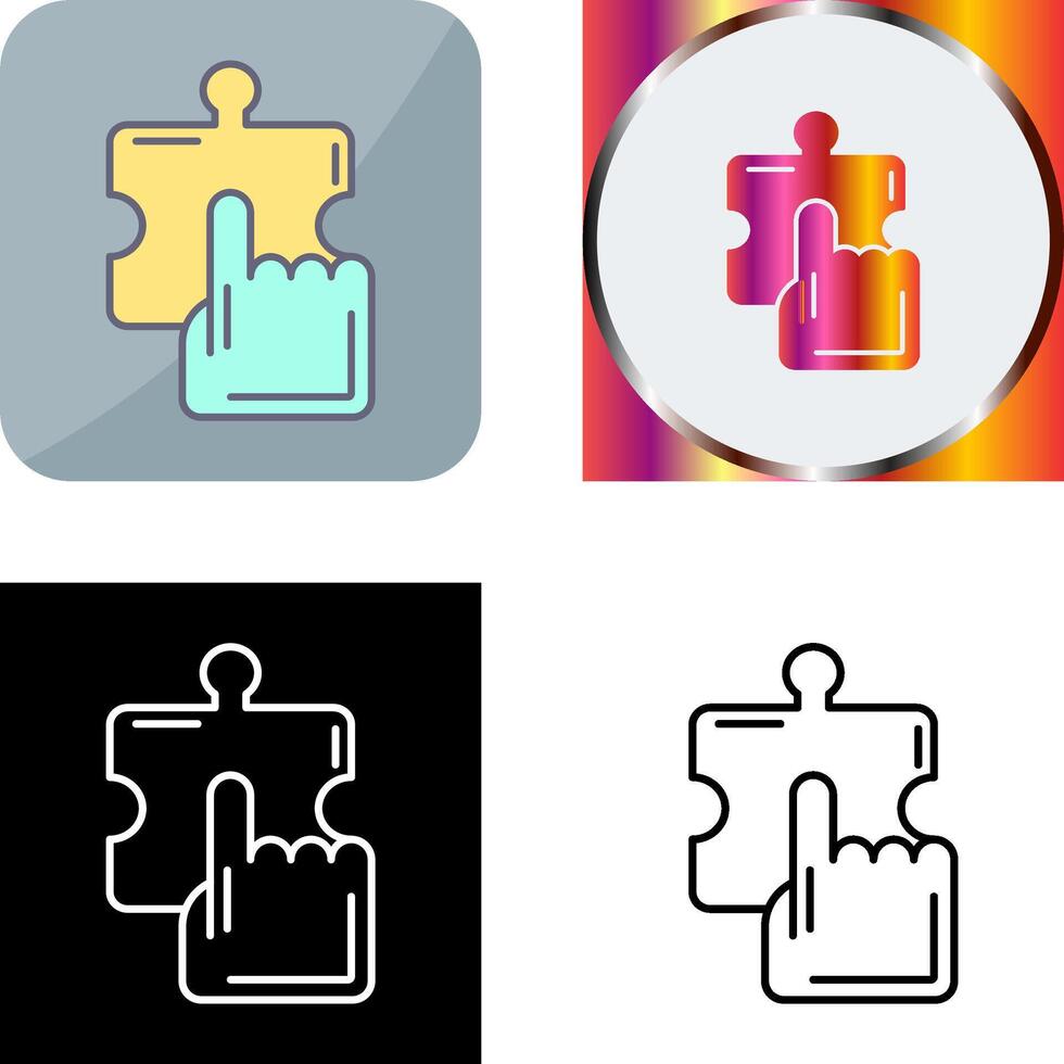 Quick Selection Icon Design vector