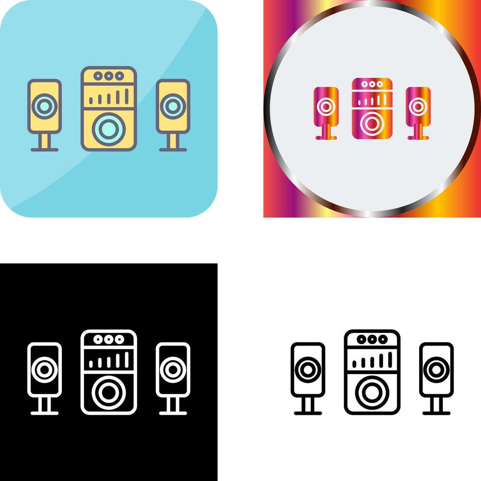 Sound System Icon Design vector