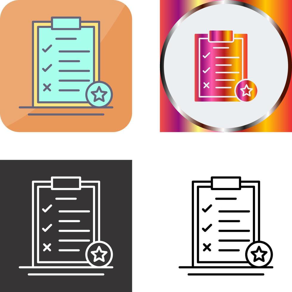 Task List Icon Design vector