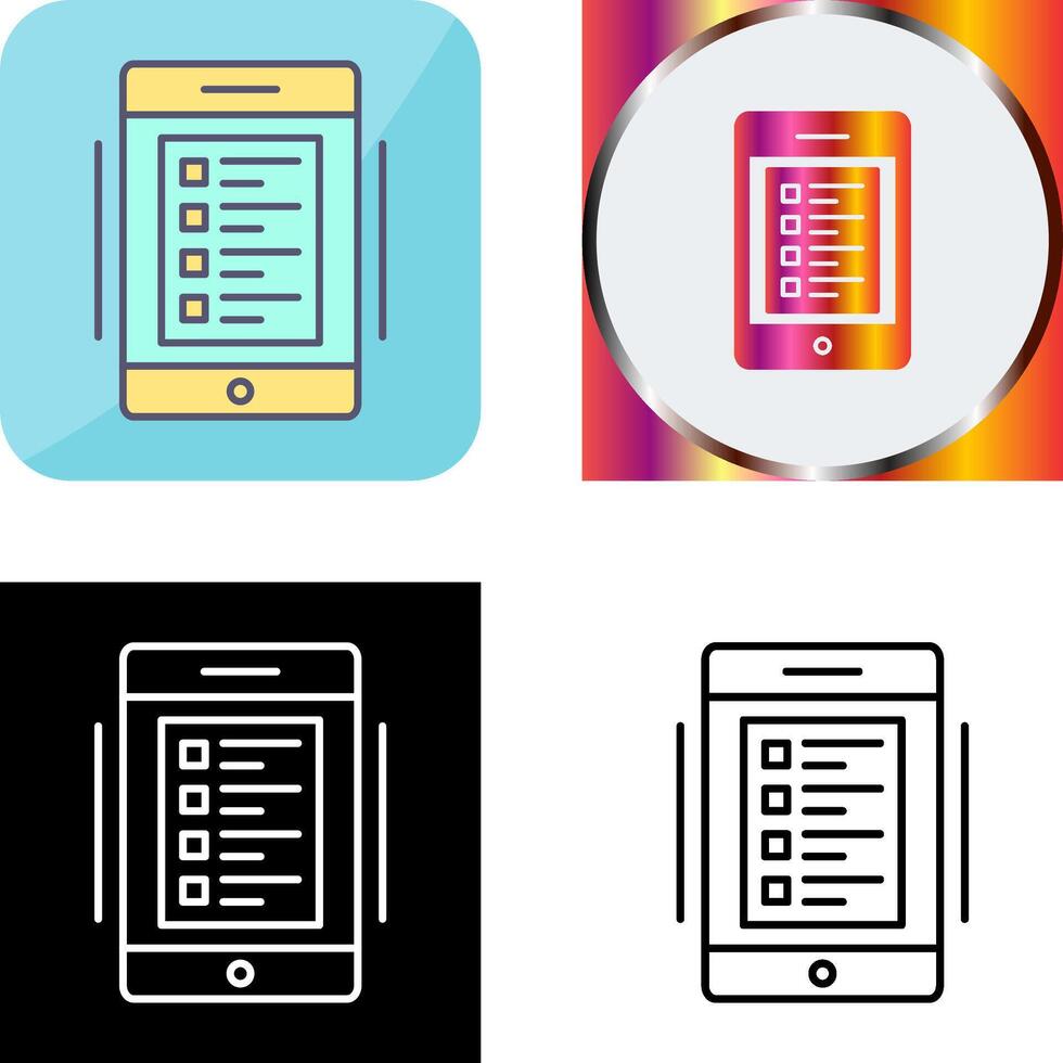 Online Test Icon Design vector