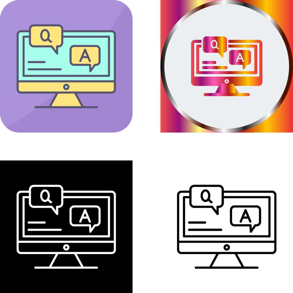 Faq Icon Design vector