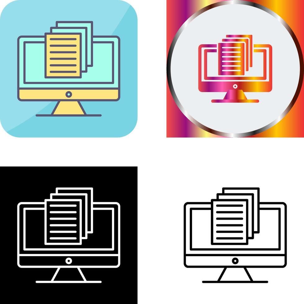 Document Icon Design vector