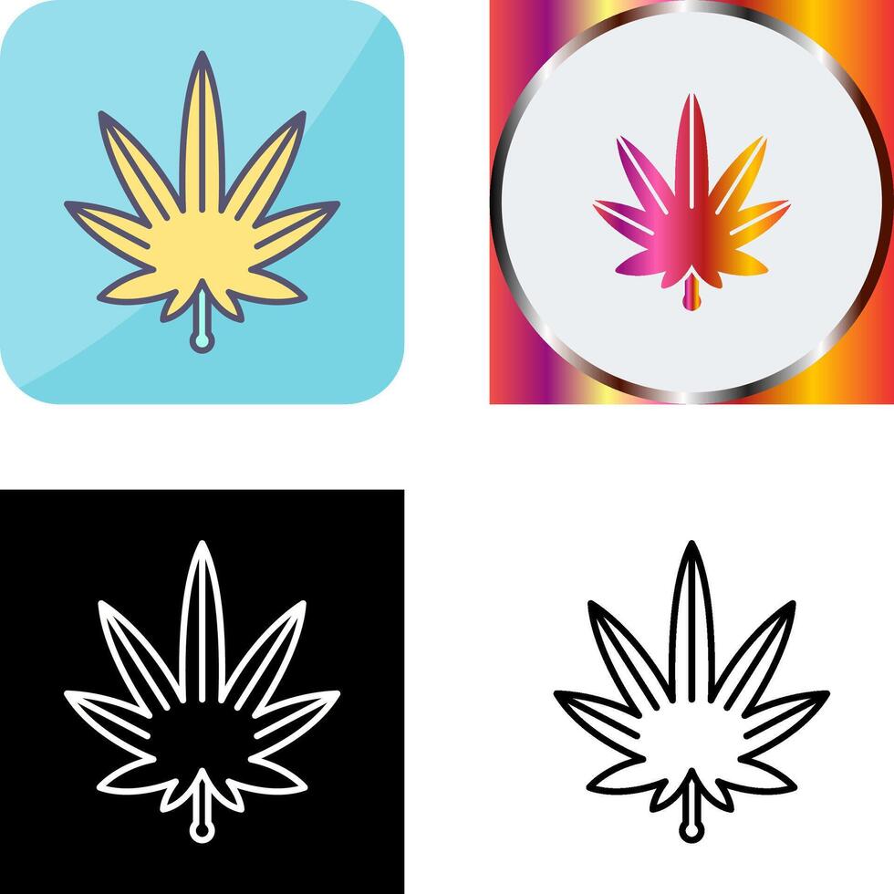 Weed Icon Design vector