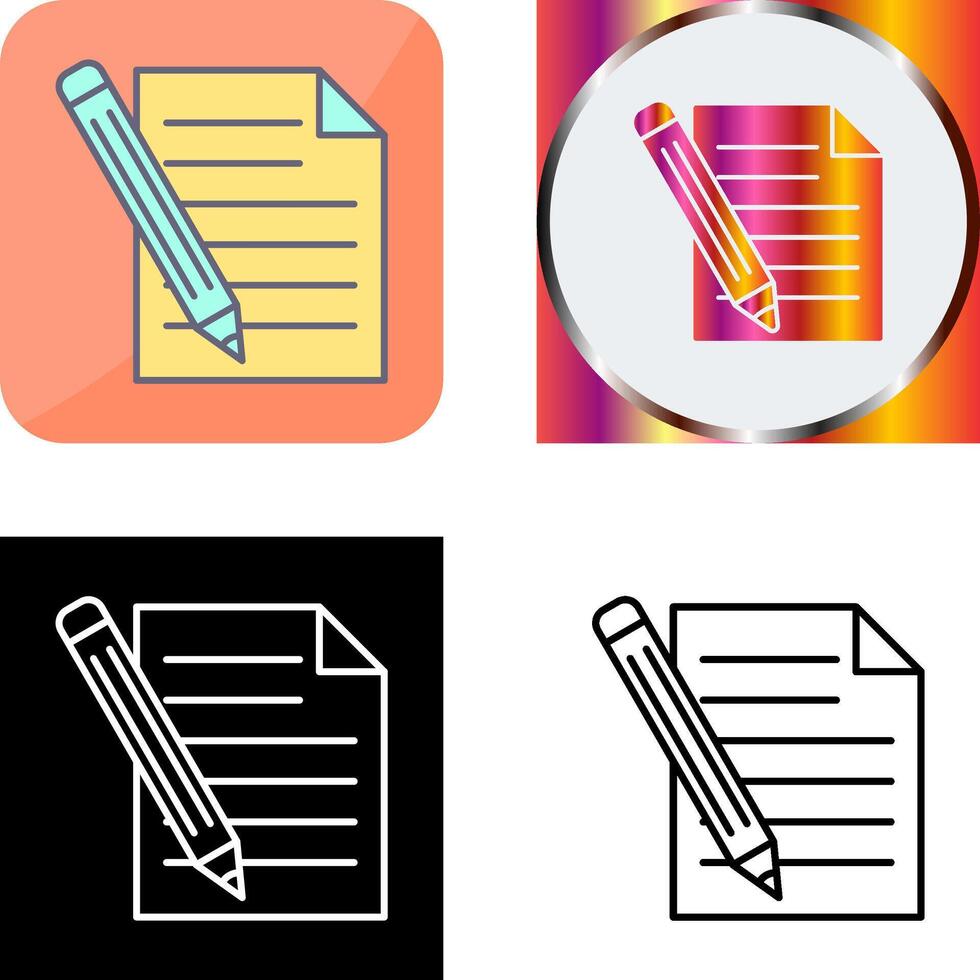 Pencil Icon Design vector