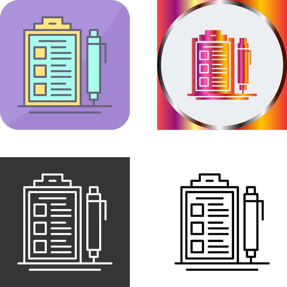 Check List Icon Design vector