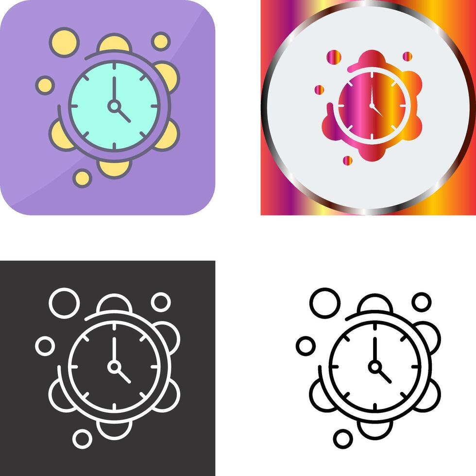 Clock Icon Design vector