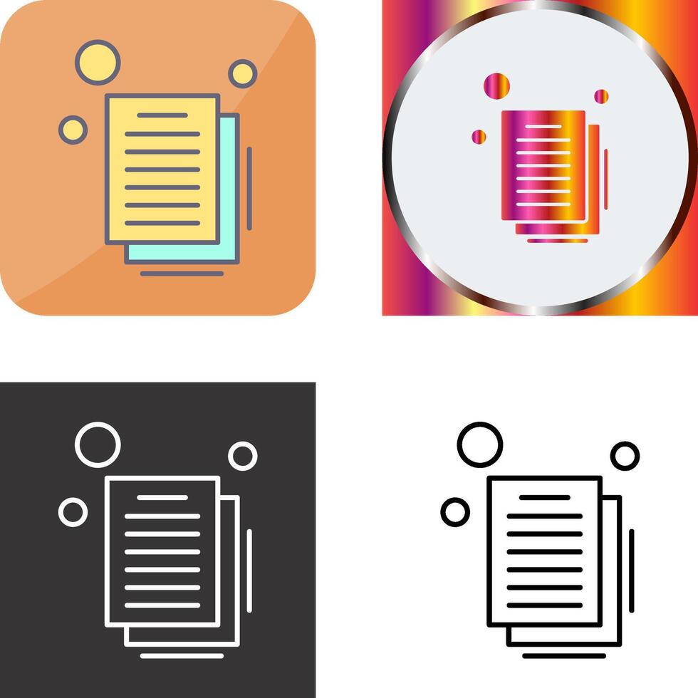 Document Icon Design vector