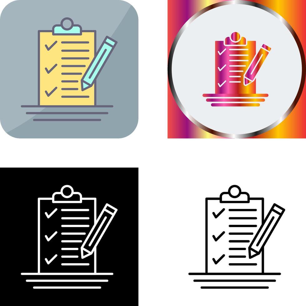 Check List Icon Design vector