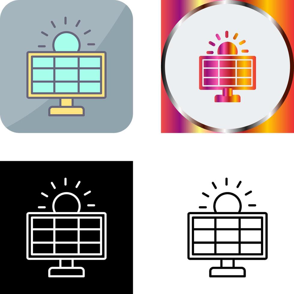 Solar System Icon Design vector