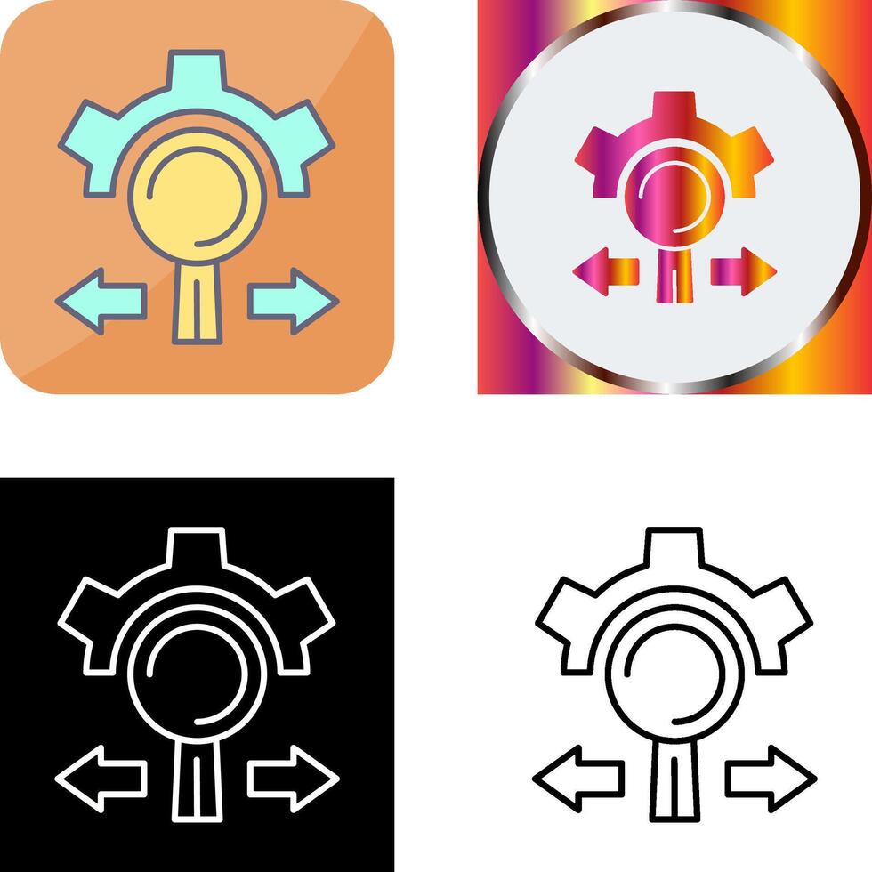 Research and Development Icon Design vector