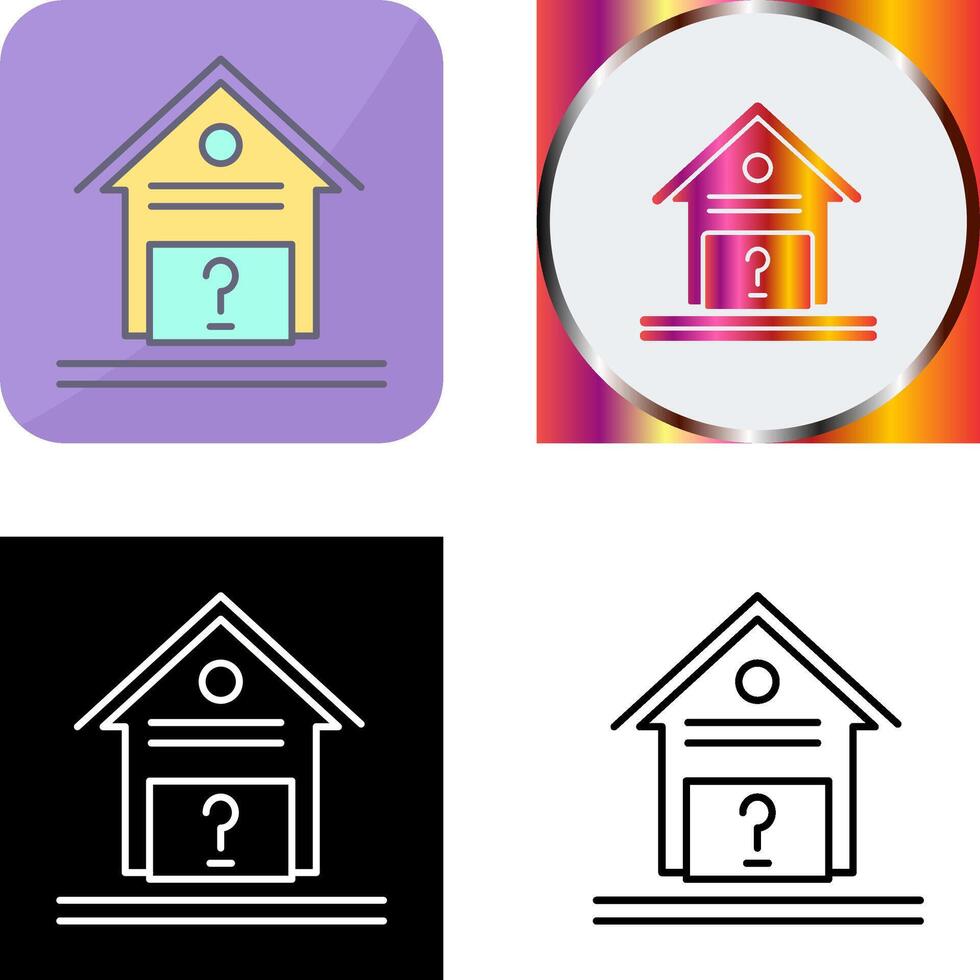 Unknown Icon Design vector