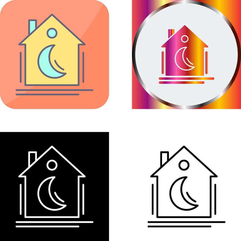 Night Mode Icon Design vector
