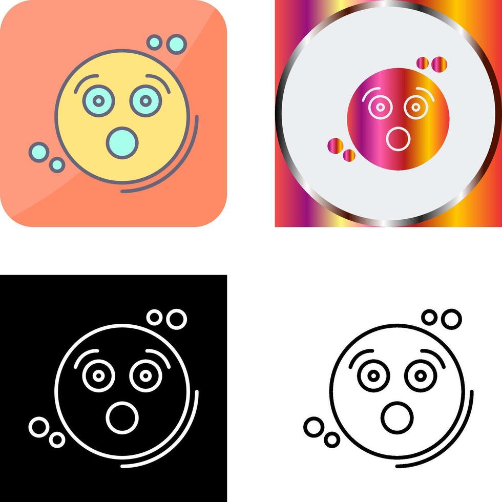 Surprised Icon Design vector