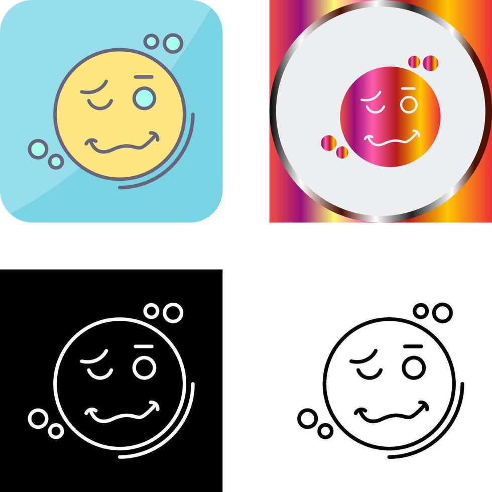 Drunk Icon Design vector