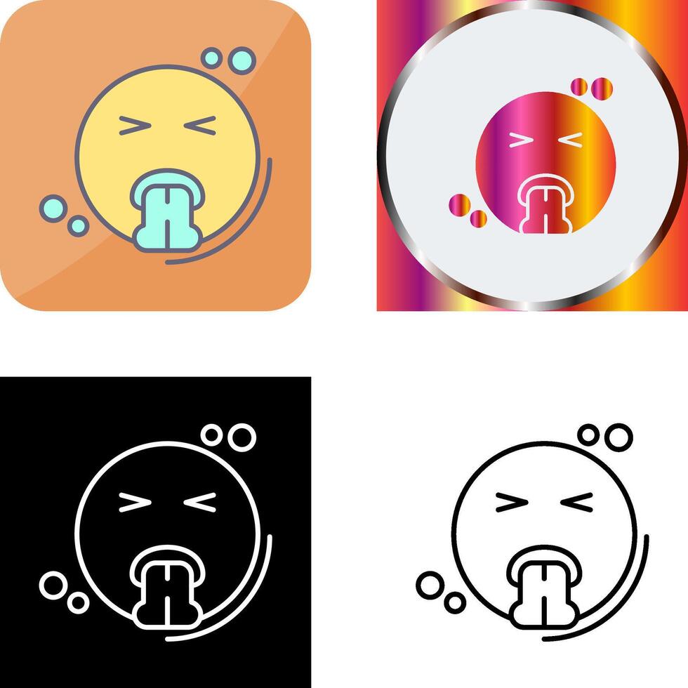 Vomit Icon Design vector