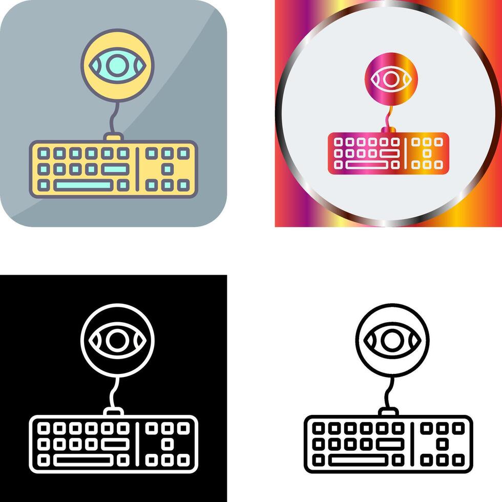 Keylogger Icon Design vector