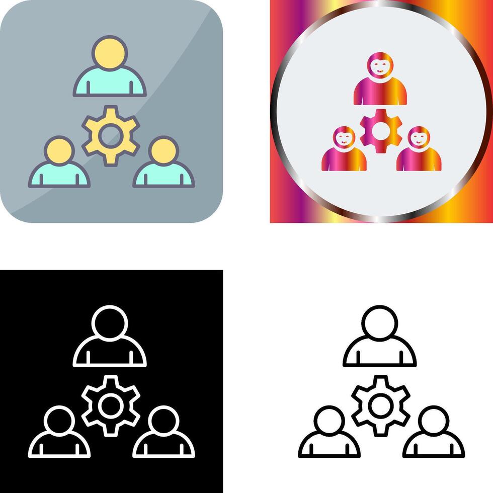 Teamwork Icon Design vector