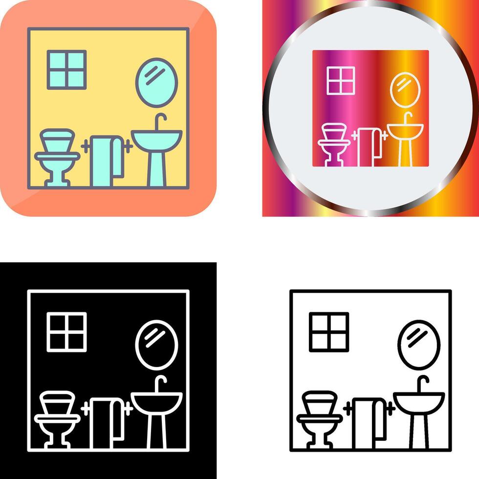 Bathroom Icon Design vector