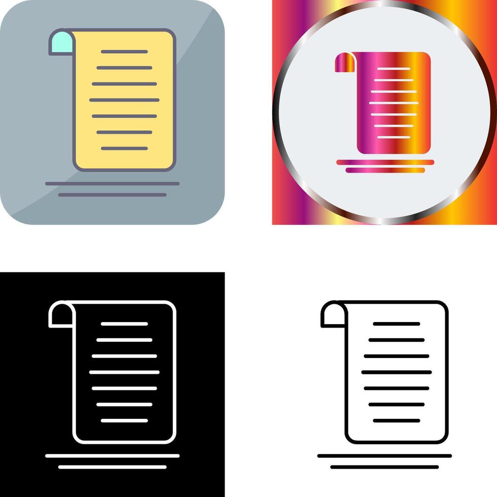 Document Icon Design vector