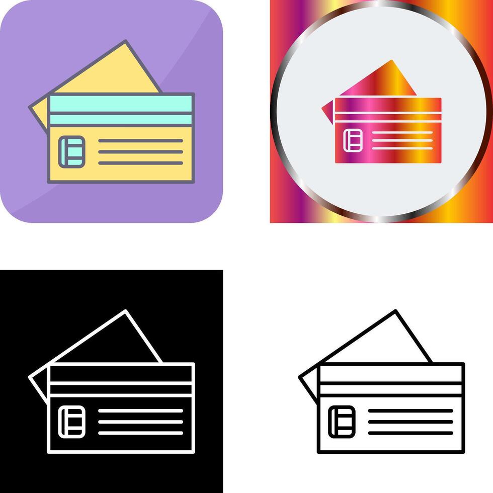 Credit Card Icon Design vector