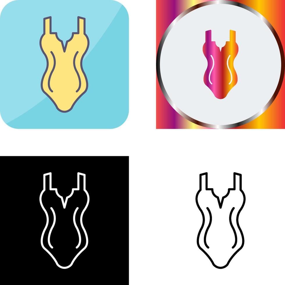 Swim Suit Icon Design vector