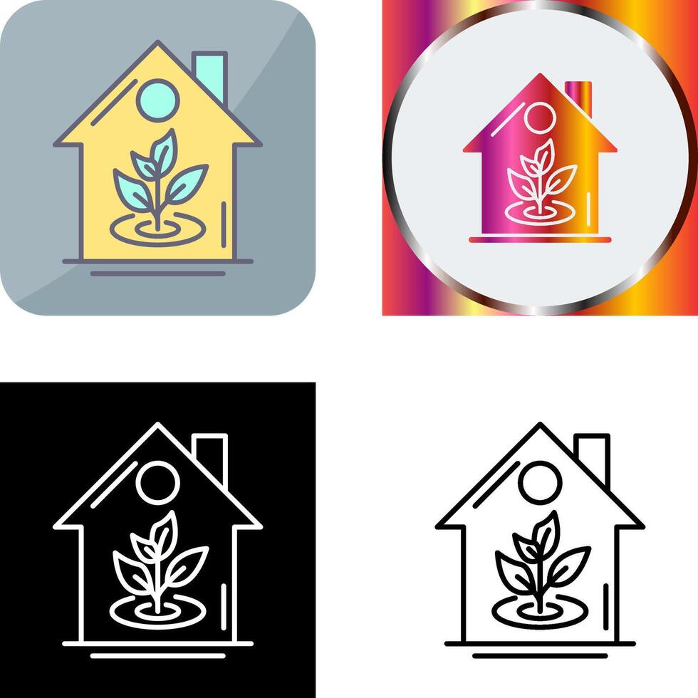 Plant Icon Design vector