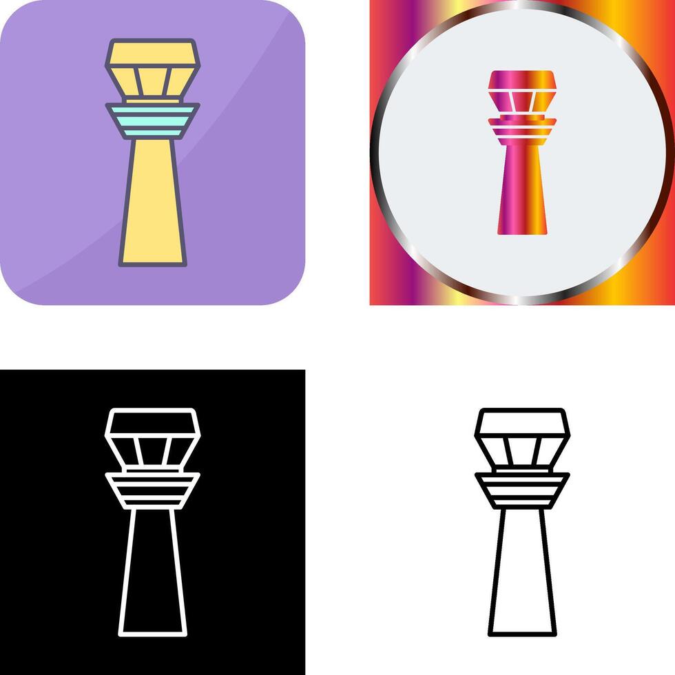 Control Tower Icon Design vector