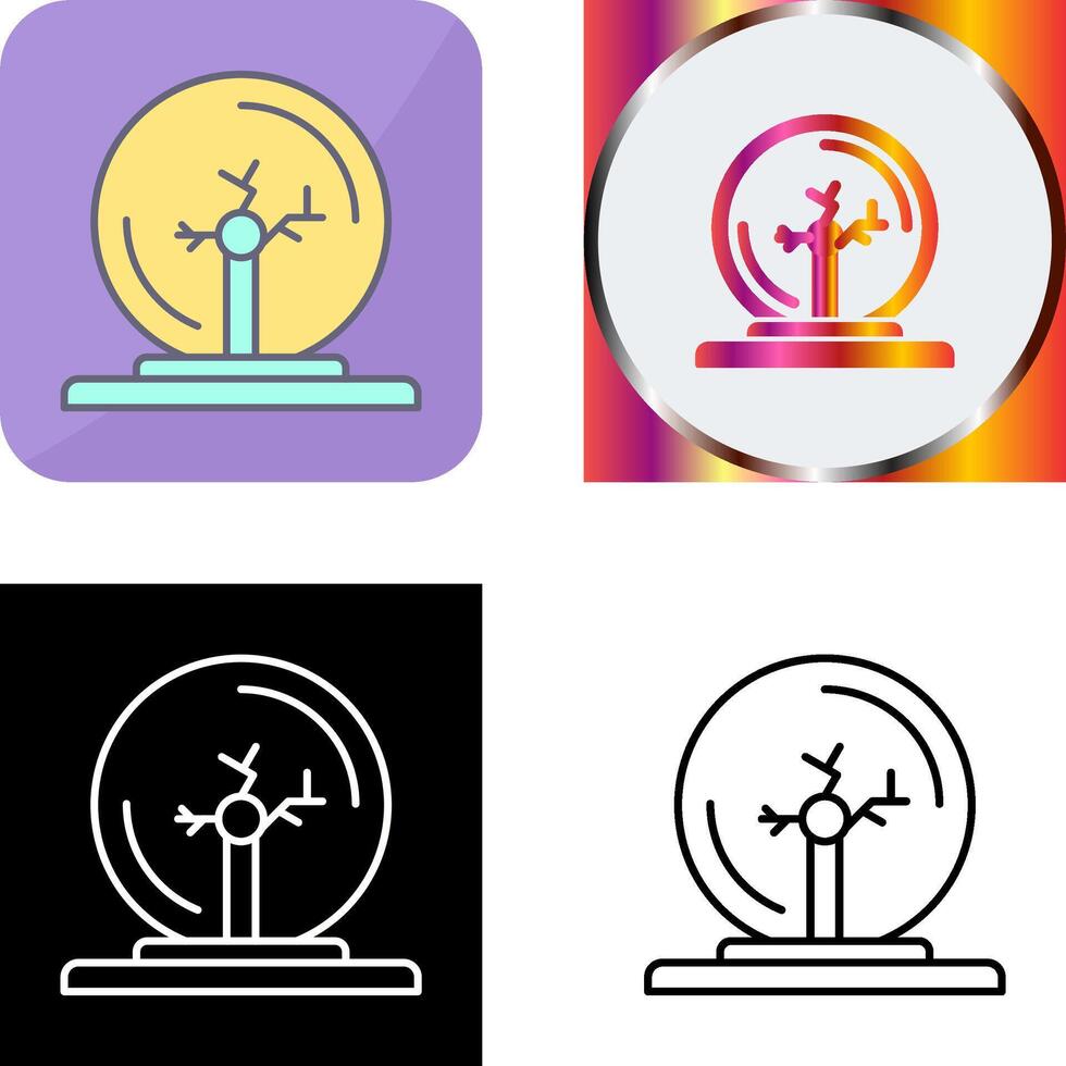 Plasma Ball Icon Design vector