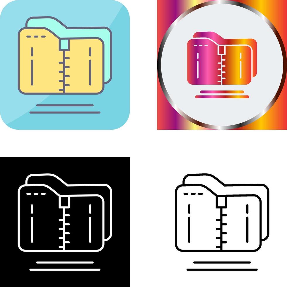 Compressed Icon Design vector