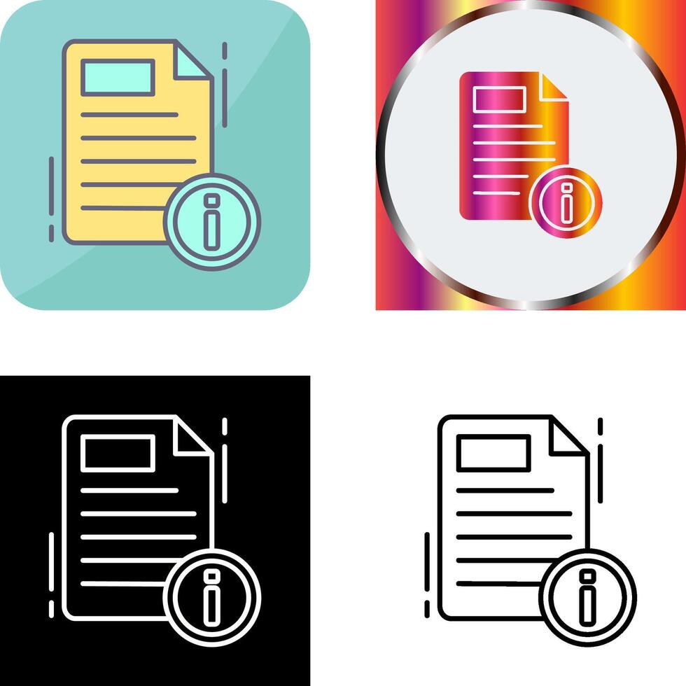 Document Icon Design vector