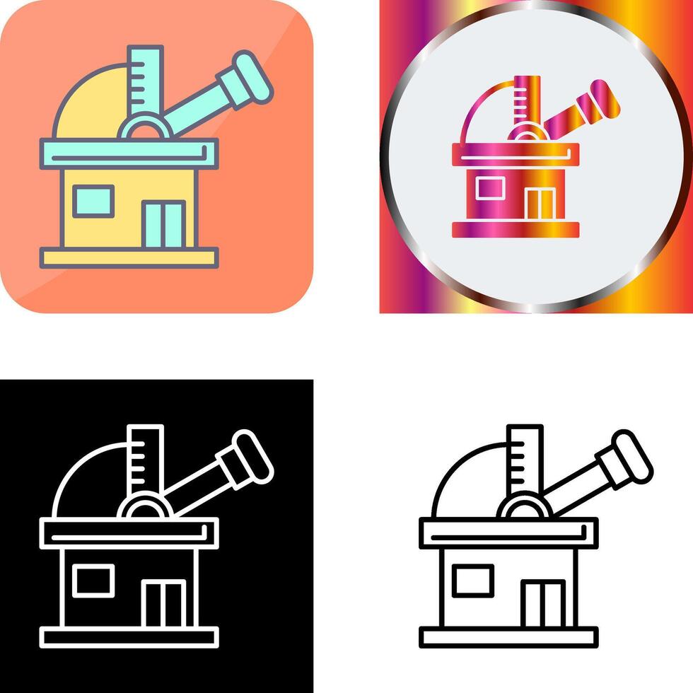 Observatory Icon Design vector