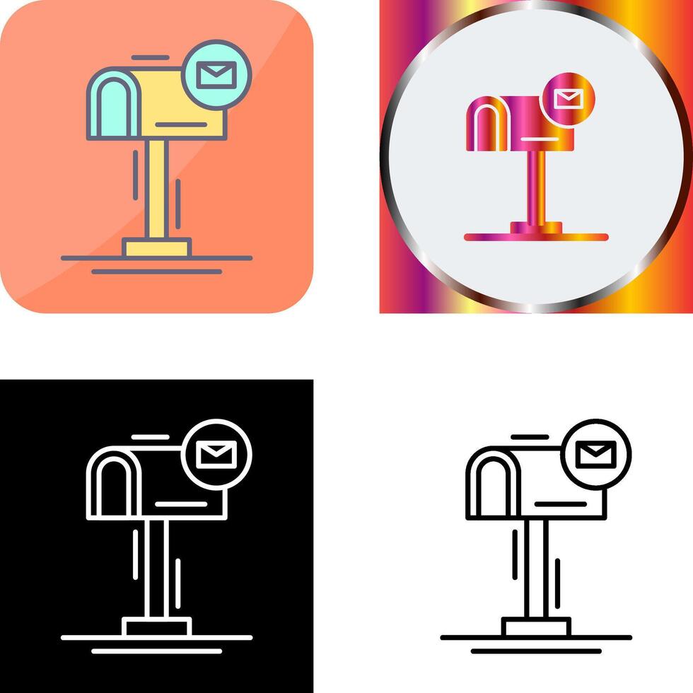 Mail Box Icon Design vector